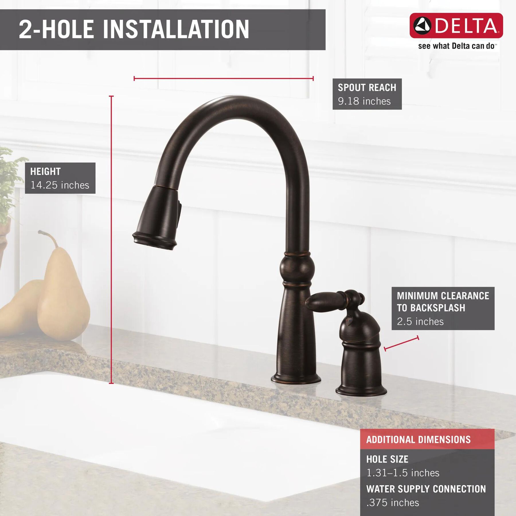 Single Handle Pull-Down Kitchen Faucet