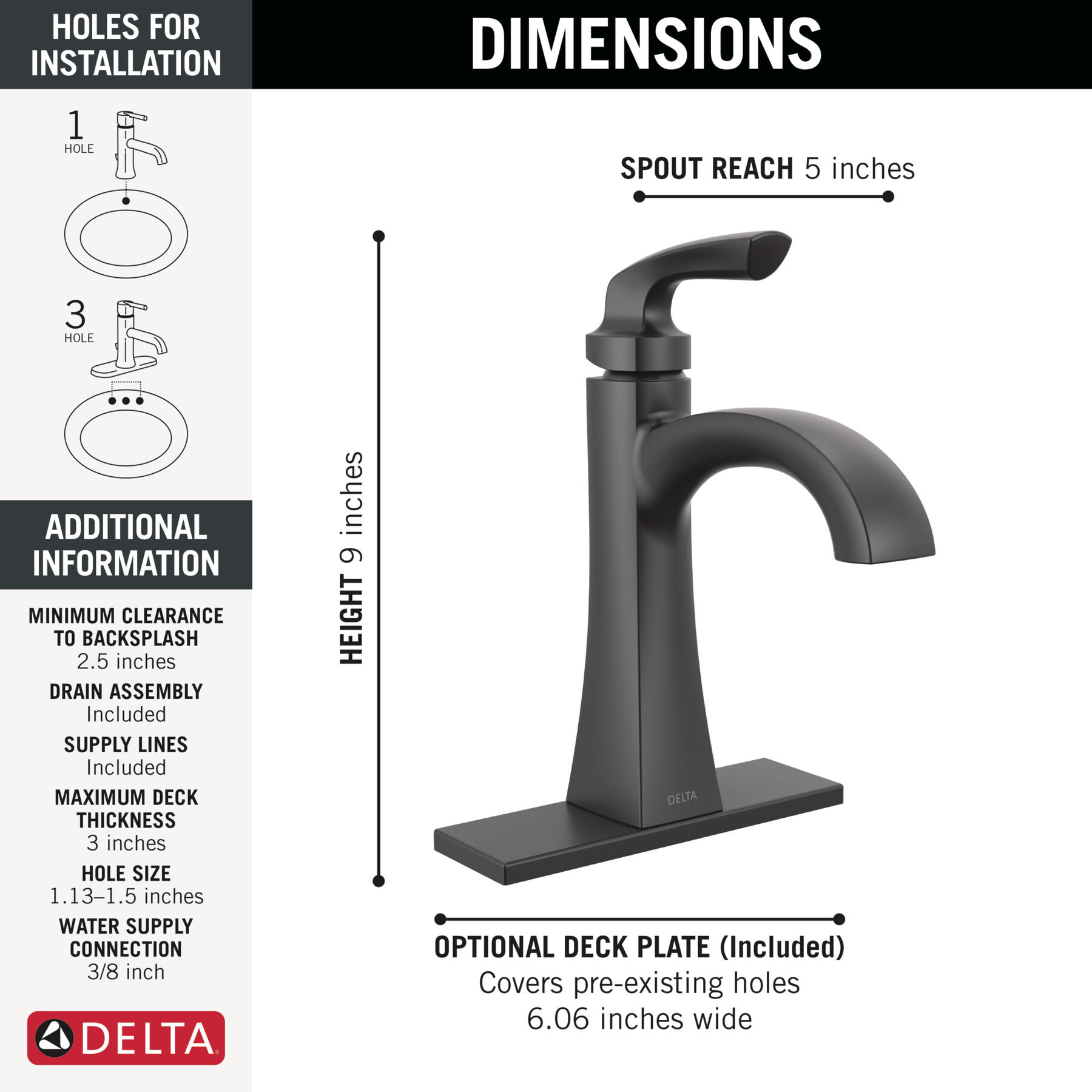Single Handle Bathroom Faucet