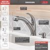 Single Handle Pull-Out Kitchen Faucet with Soap Dispenser