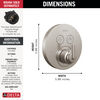 Round Contemporary Push-Button Shower