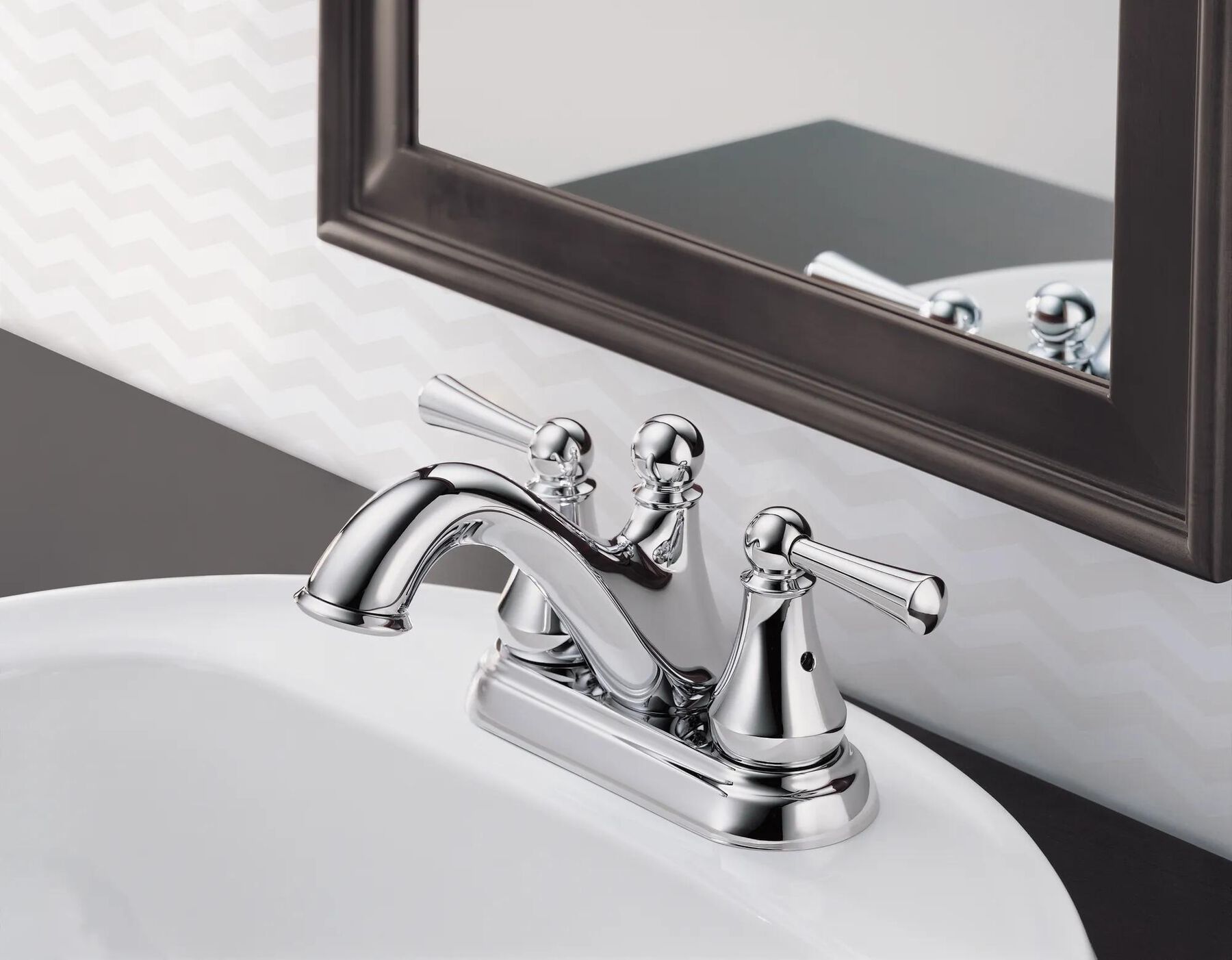 Two Handle Centerset Bathroom Faucet