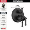 17T Series Integrated Diverter Trim 6-Setting