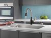 Single Handle Pull-Down Kitchen Faucet with Soap Dispenser