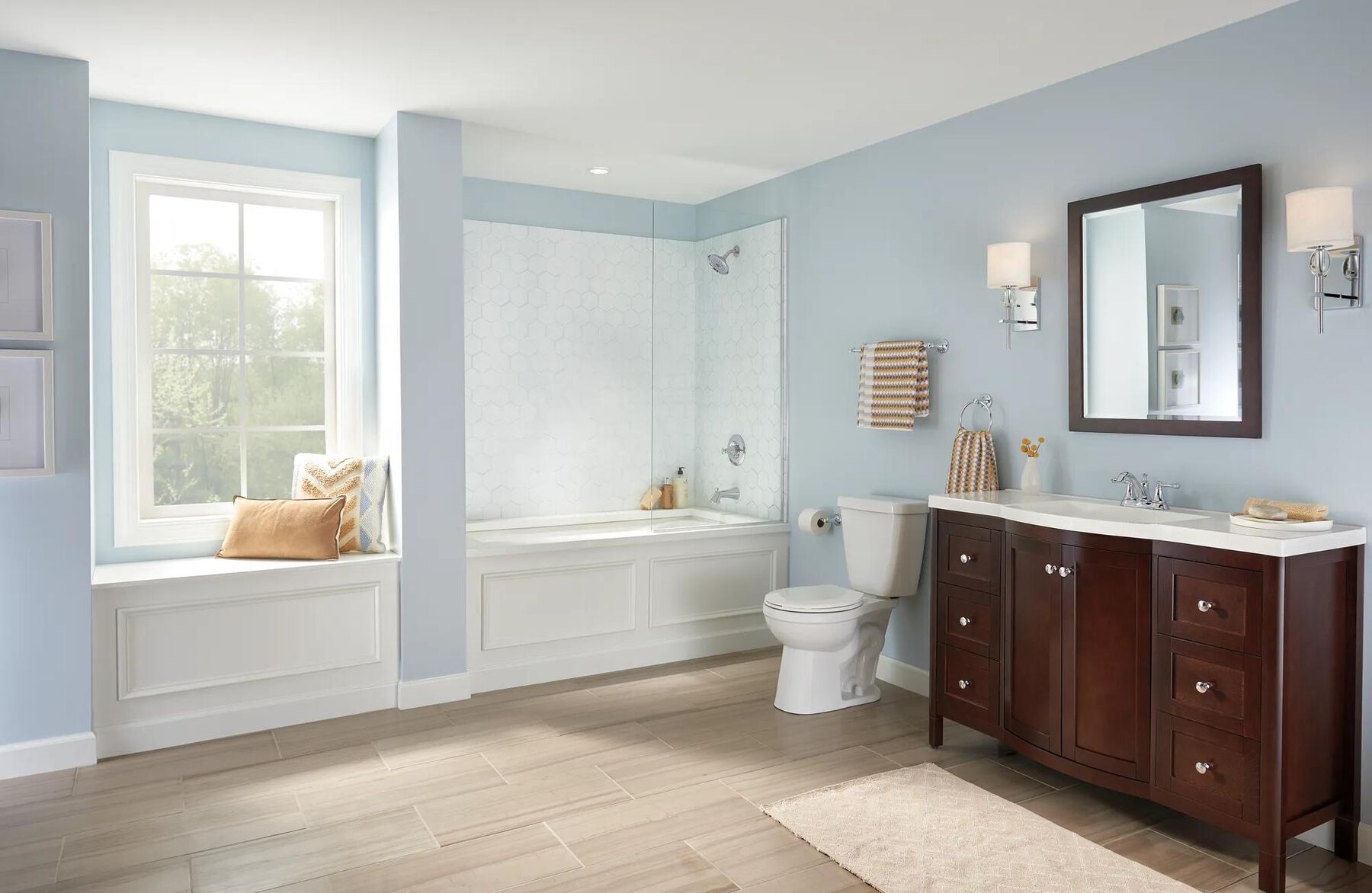 Two Handle Centerset Bathroom Faucet