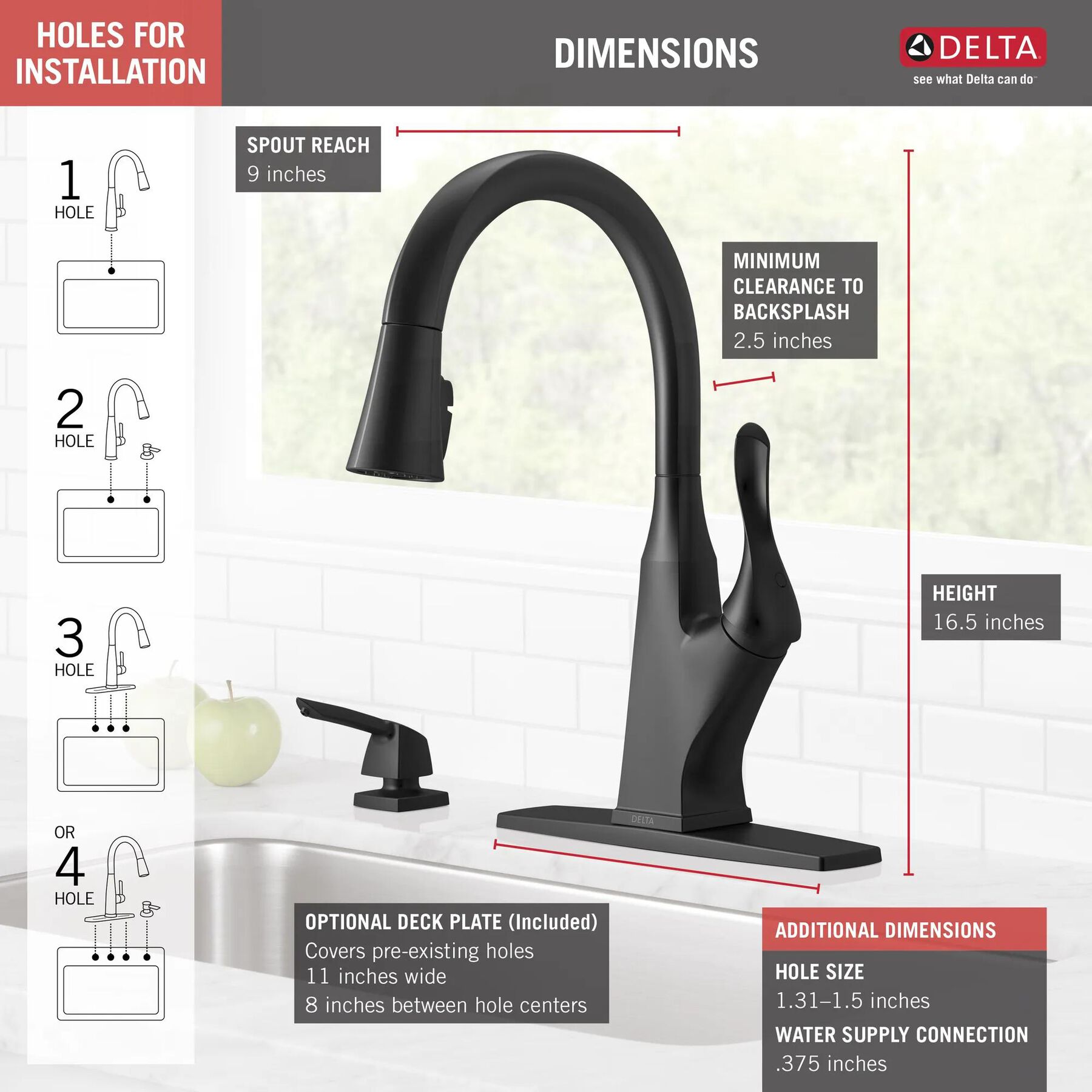 Single Handle Pulldown Kitchen Faucet with ShieldSpray&reg; Technology (Recertified)