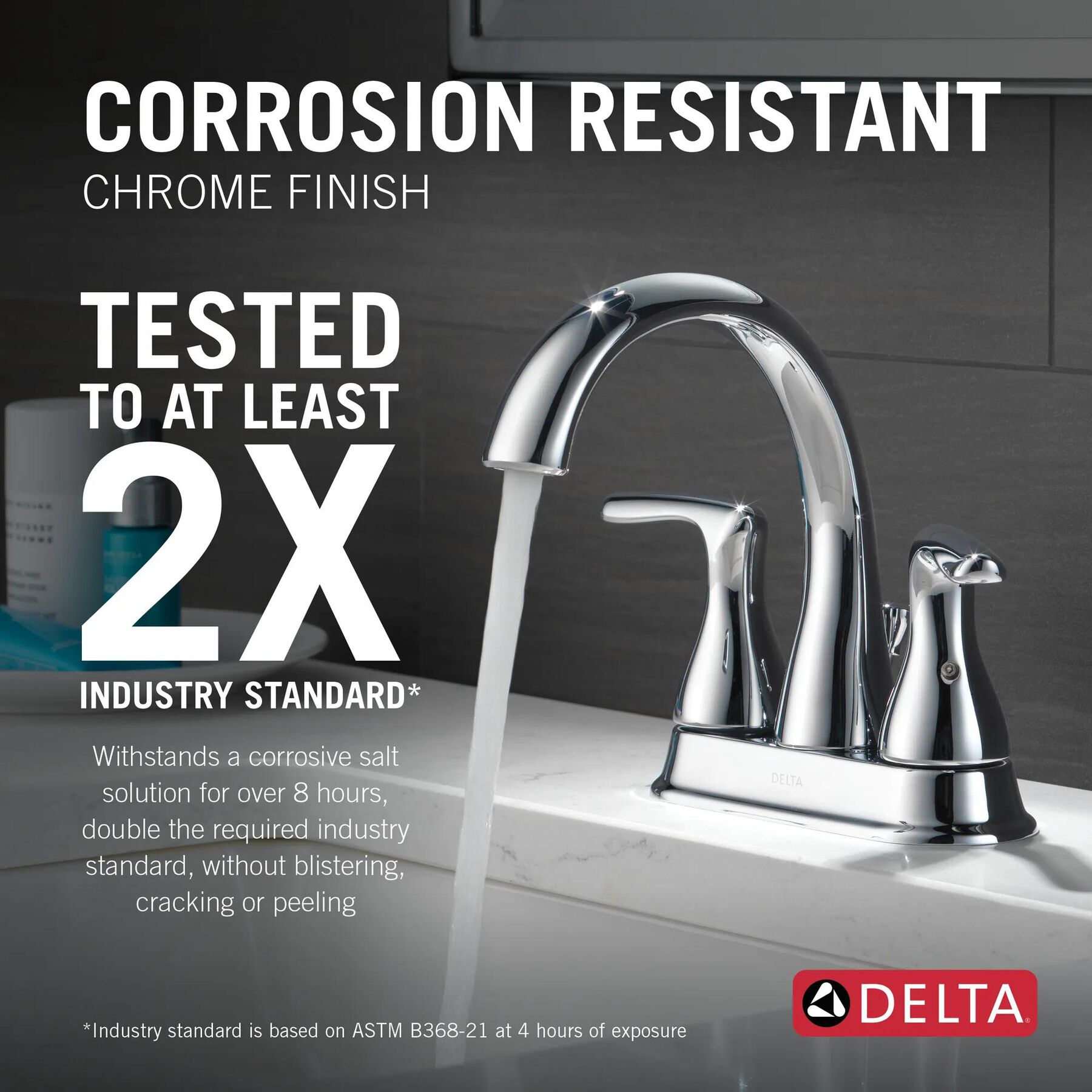 Two Handle Centerset Bathroom Faucet