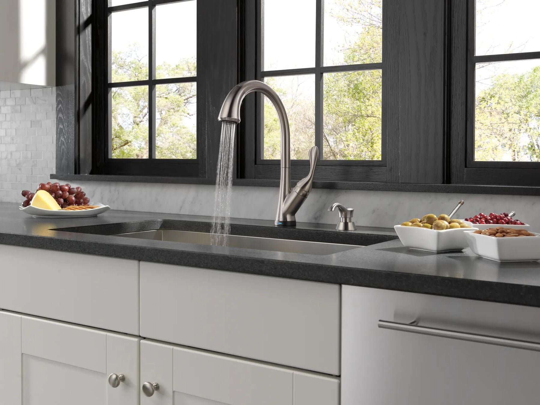 Single Handle Pull-Down Kitchen Faucet with Touch2O&reg; Technology