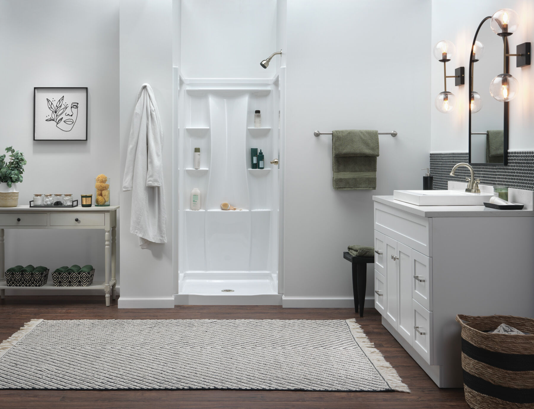 36x36 Alcove Shower Bundle - Center