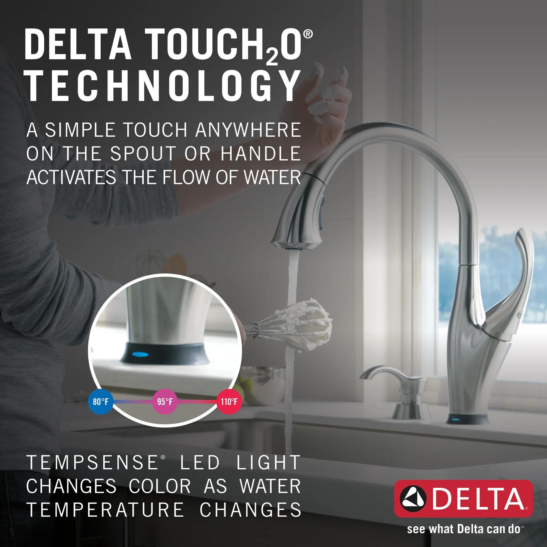 Touch<sub>2</sub>O&reg;  Pull-Down Kitchen Faucet (Recertified)
