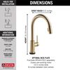 VoiceIQ&reg; Single-Handle Pull-Down Kitchen Faucet with Touch<sub>2</sub>O&reg; Technology (Recertified)