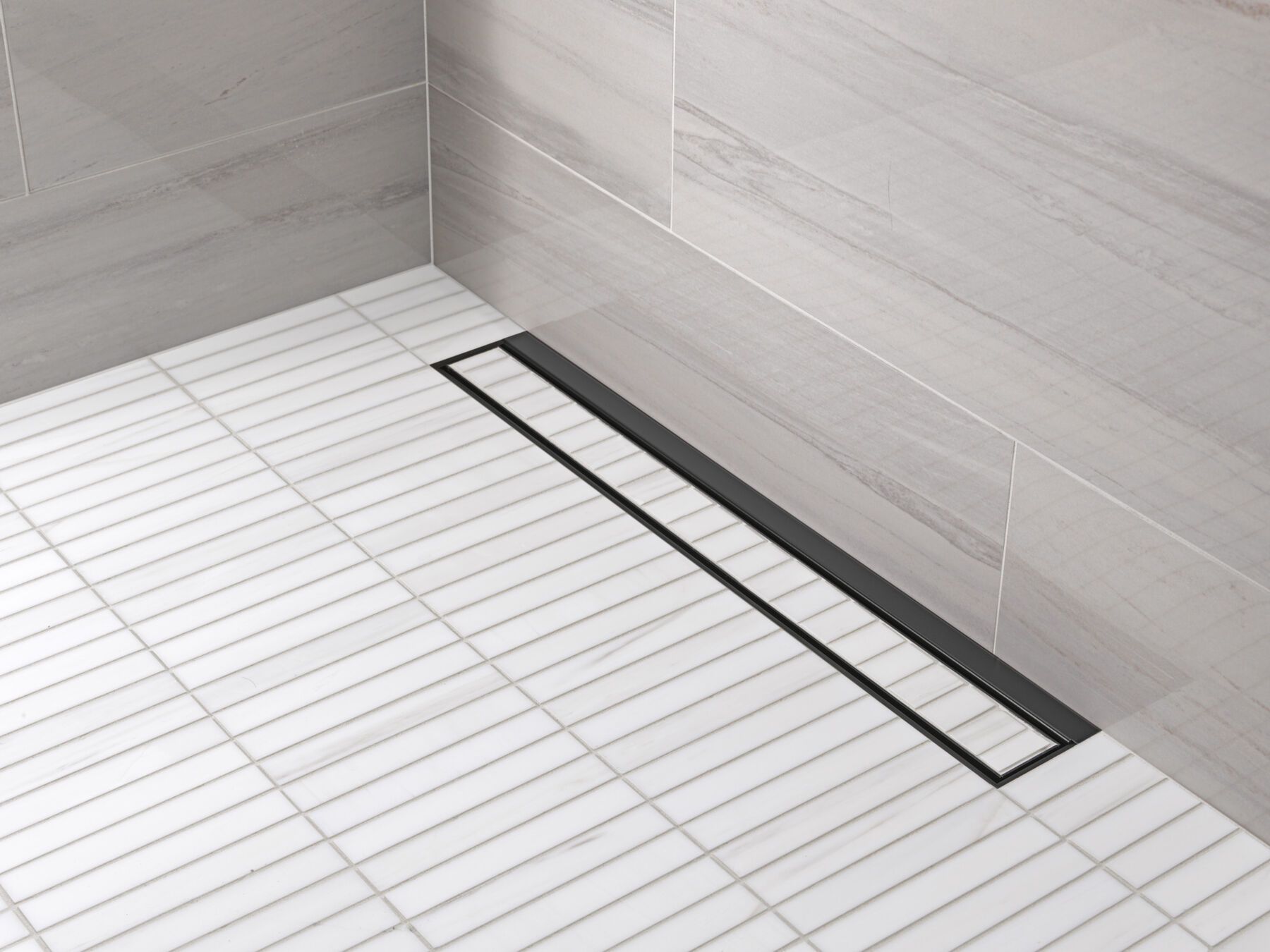 24" Reversible Linear Shower Drain Trim
