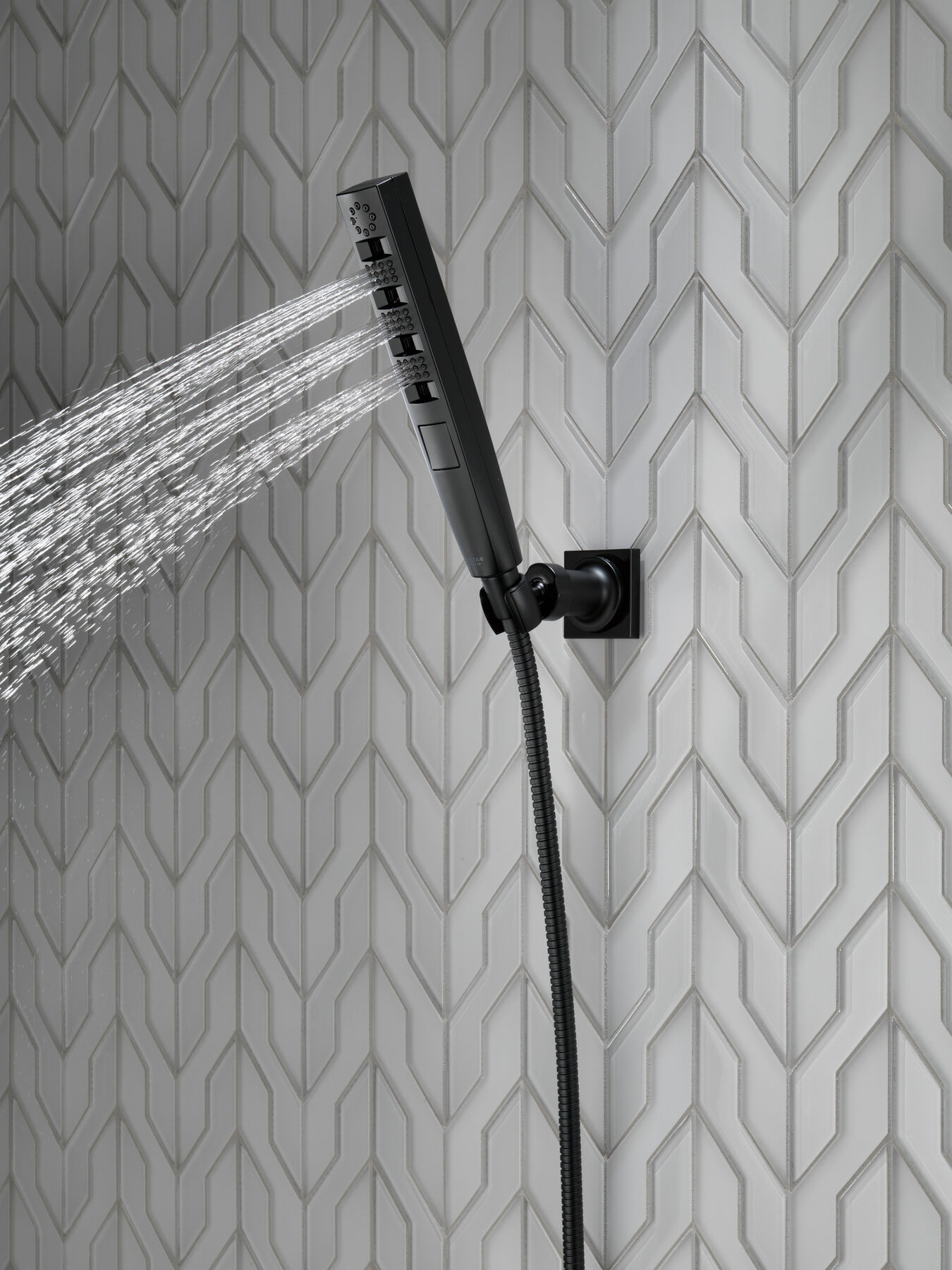 H<sub>2</sub>Okinetic&reg; 4-Setting Wall Mount Hand Shower