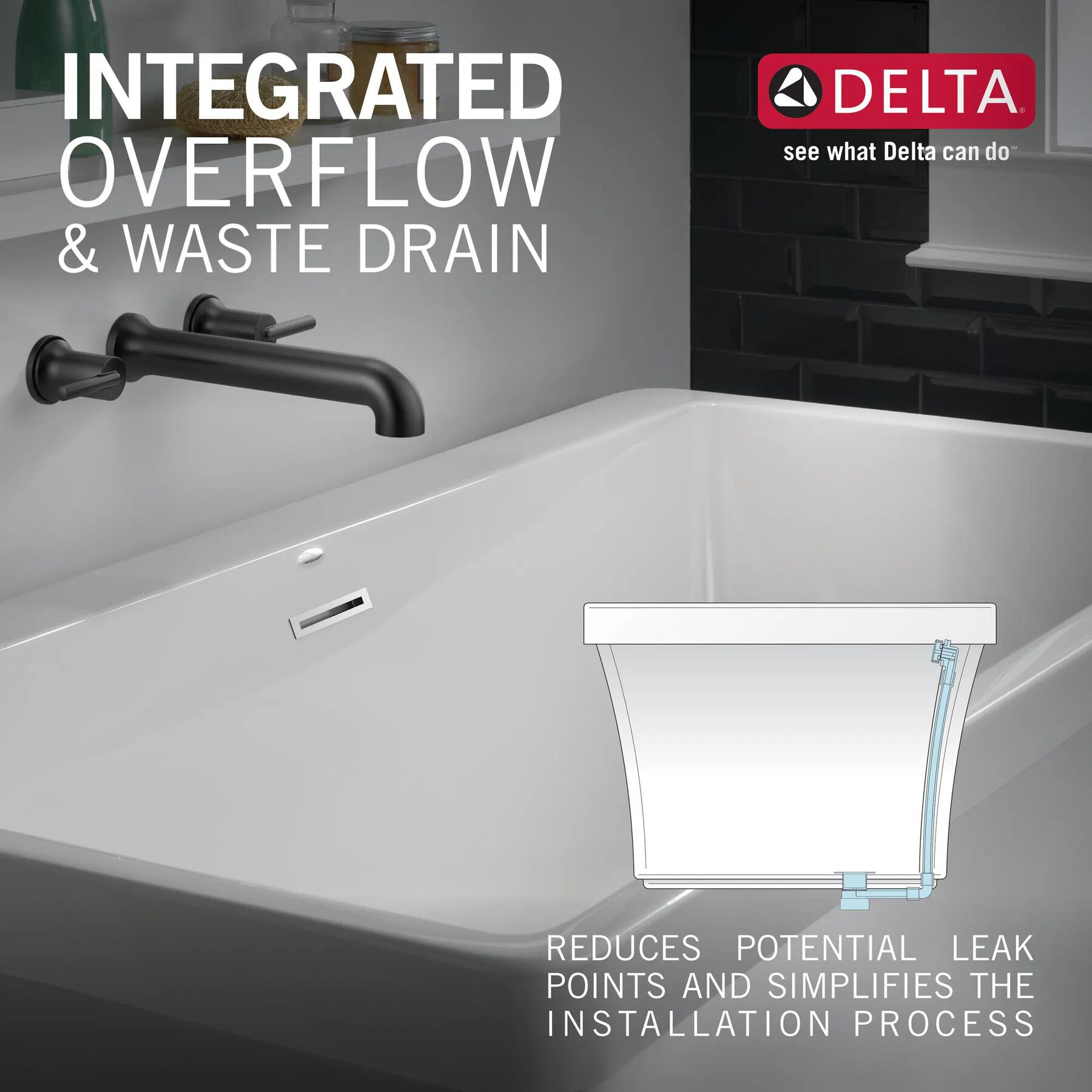 60'' x 32'' Freestanding Tub with Integrated Waste and Overflow