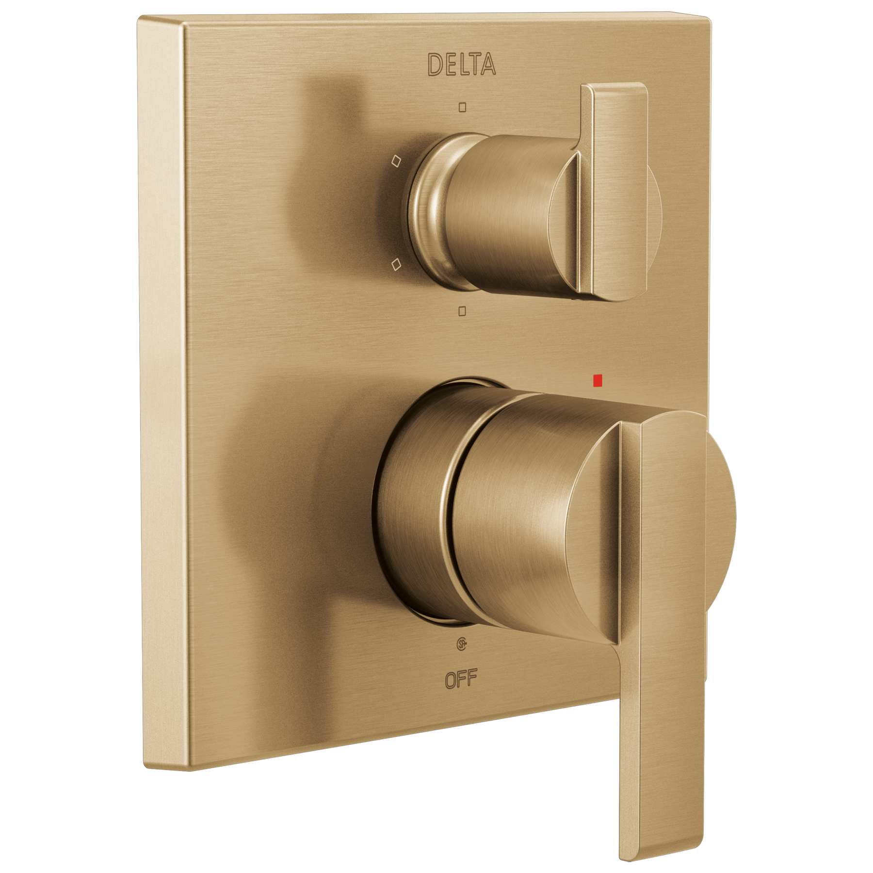 Angular Modern Monitor&reg; 14 Series Valve Trim with 6-Setting Integrated Diverter