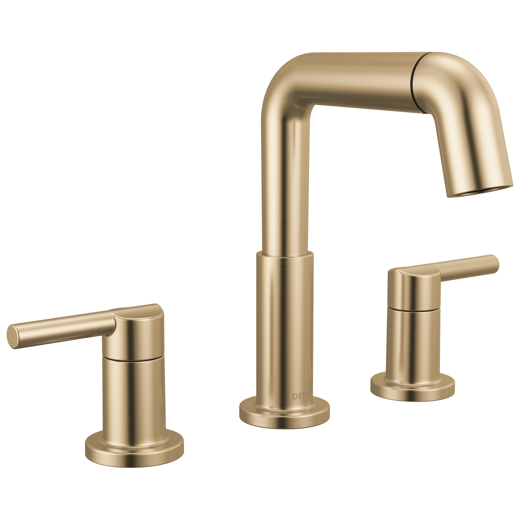 Two Handle Widespread Pull-Down Bathroom Faucet in Champagne