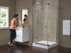 36" x 36" Frameless Shower Enclosure