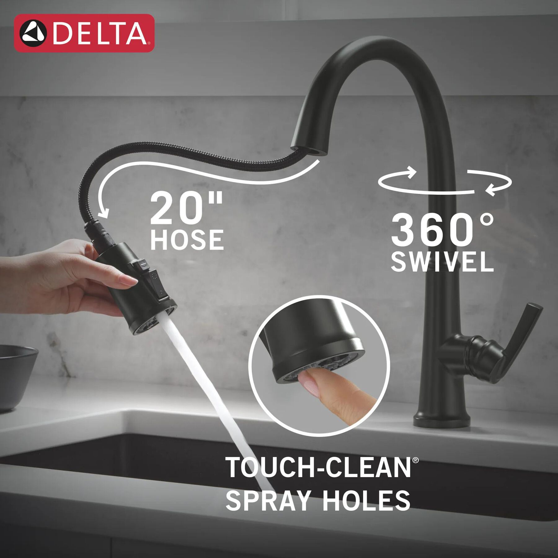Single Handle Kitchen Pull-Down