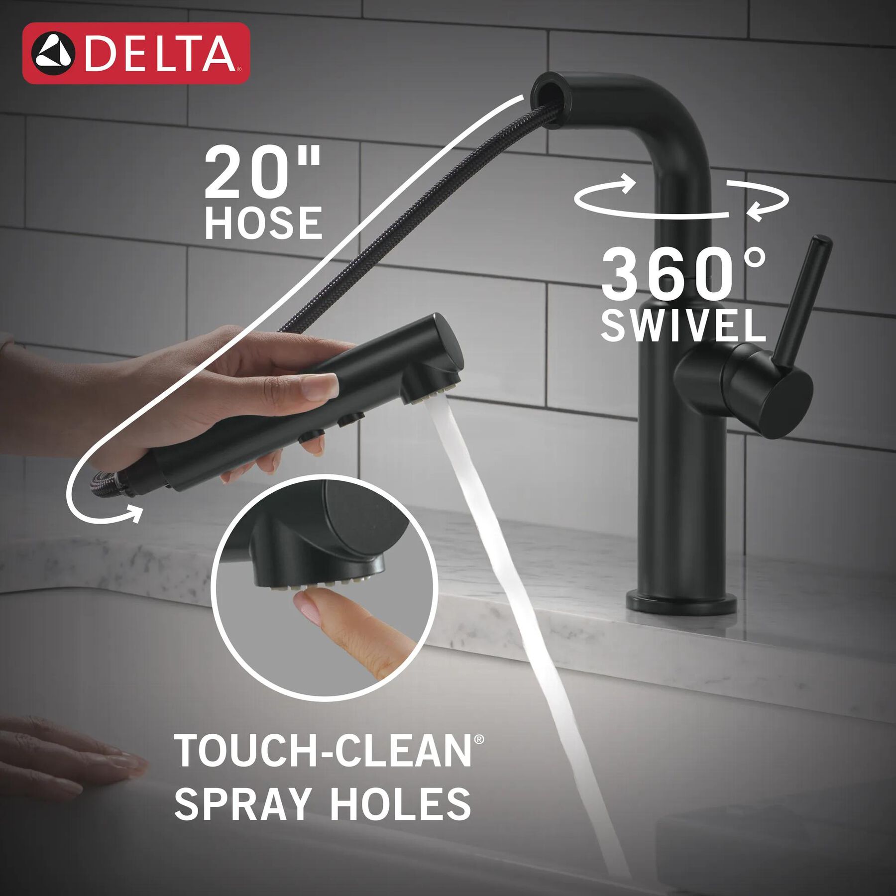Single Handle Pull-Out Kitchen Faucet