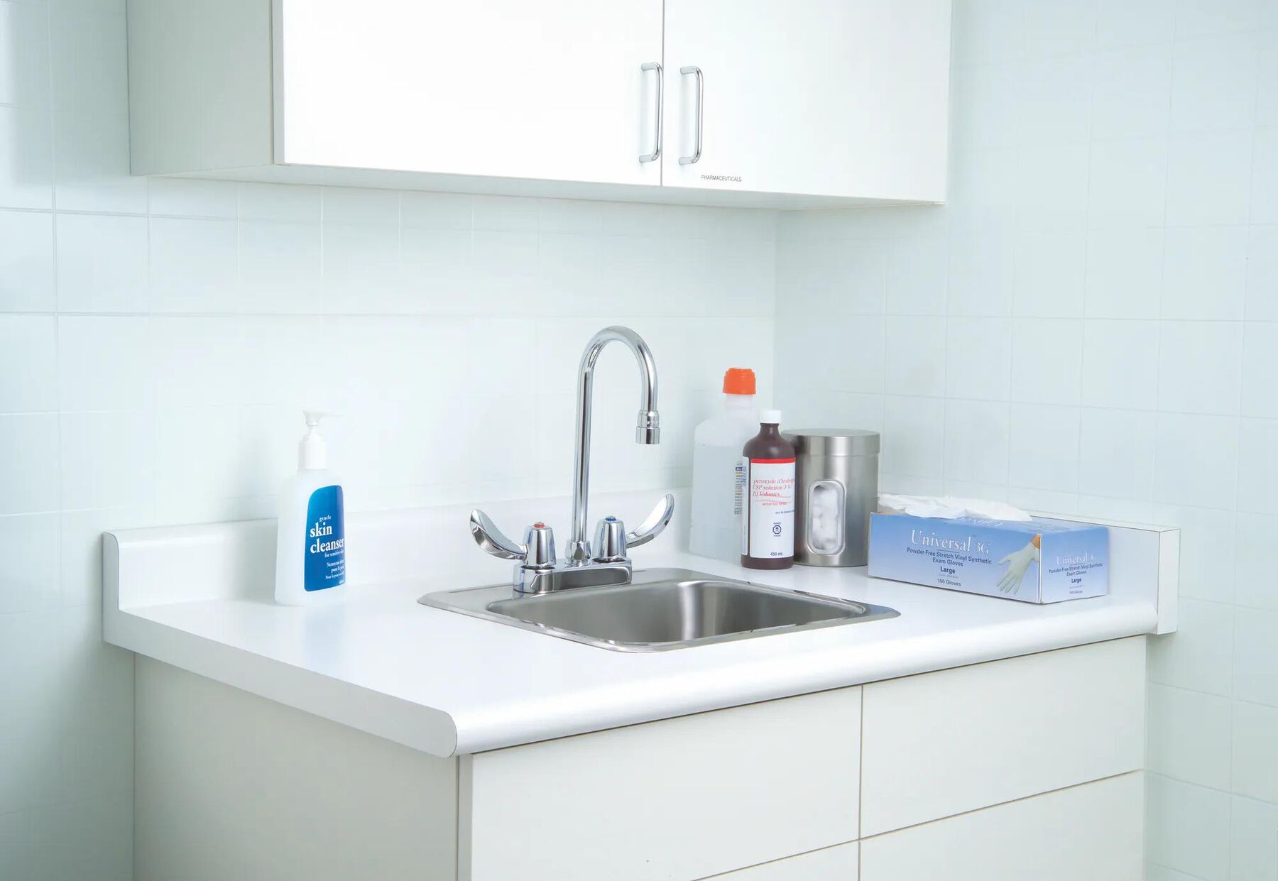 Two Handle 4 In Deck-Mount Faucet