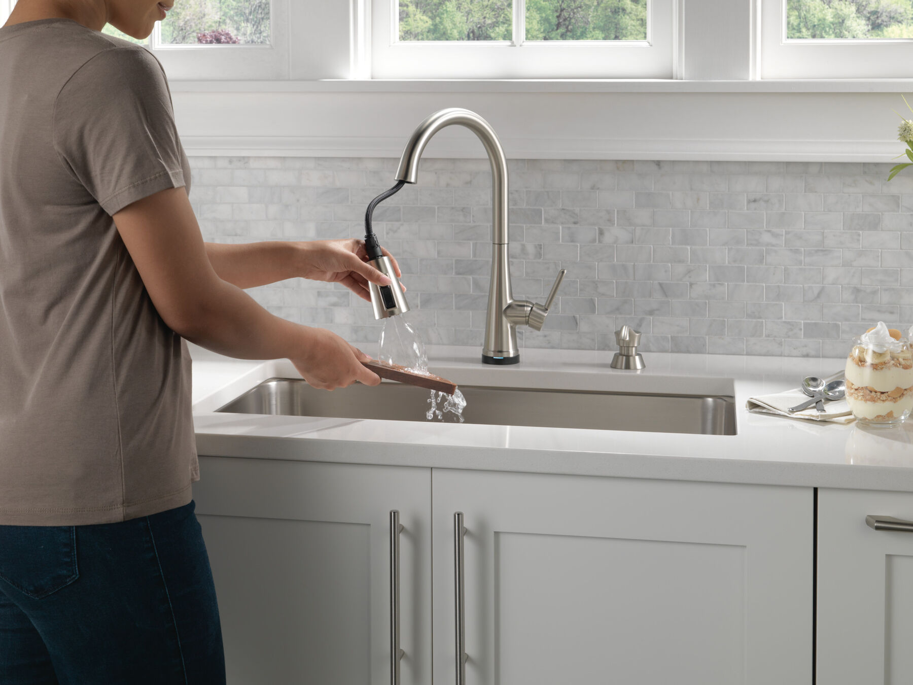Touch<sub>2</sub>O&reg; Technology Pull-Down Kitchen w/Soap (Recertified)
