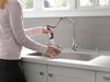 Single Handle Pull-Down Kitchen Faucet with Soap Dispenser