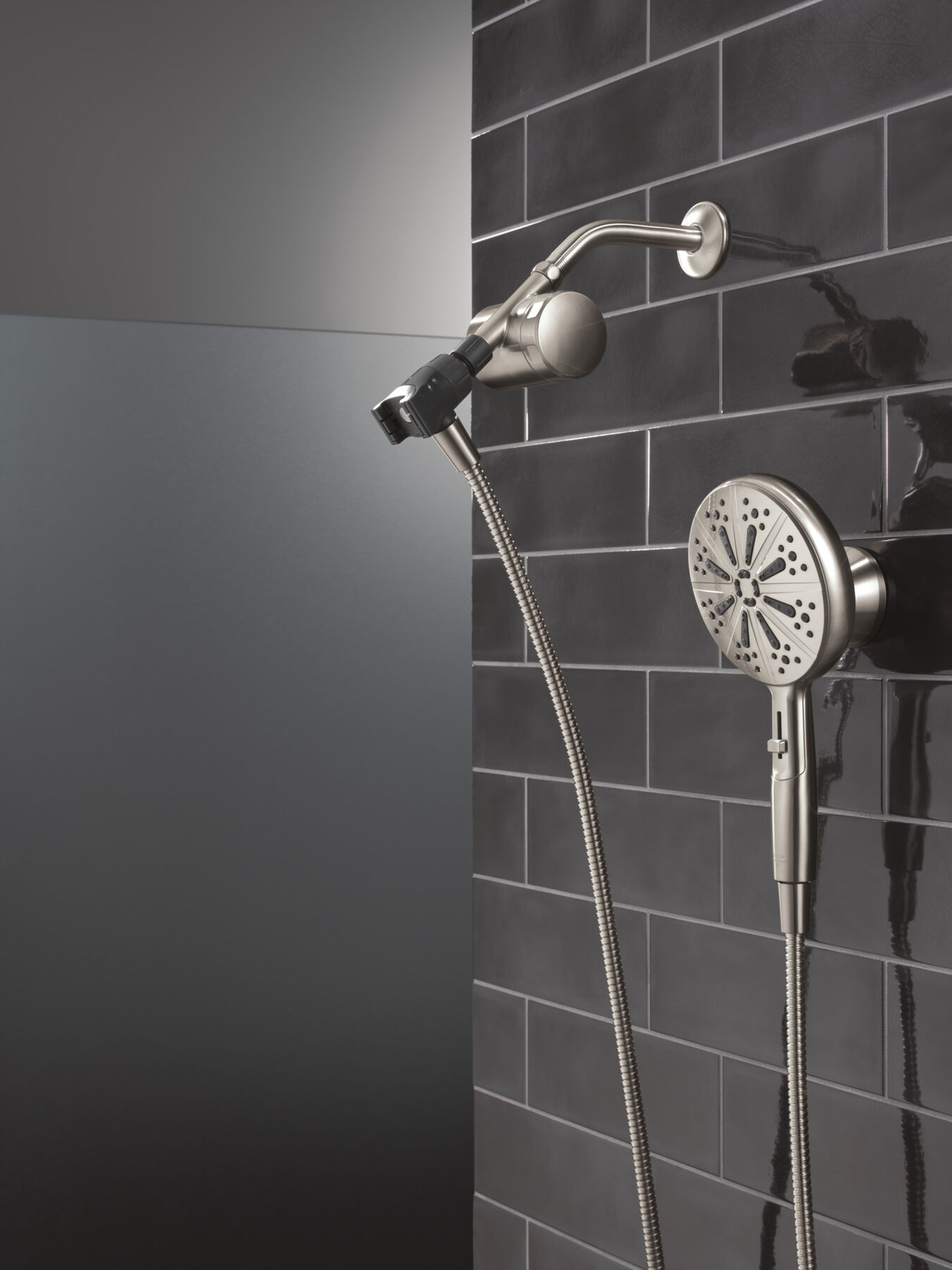 Standard Shower Filter with 6-Setting Showerhead and Mount Bundle