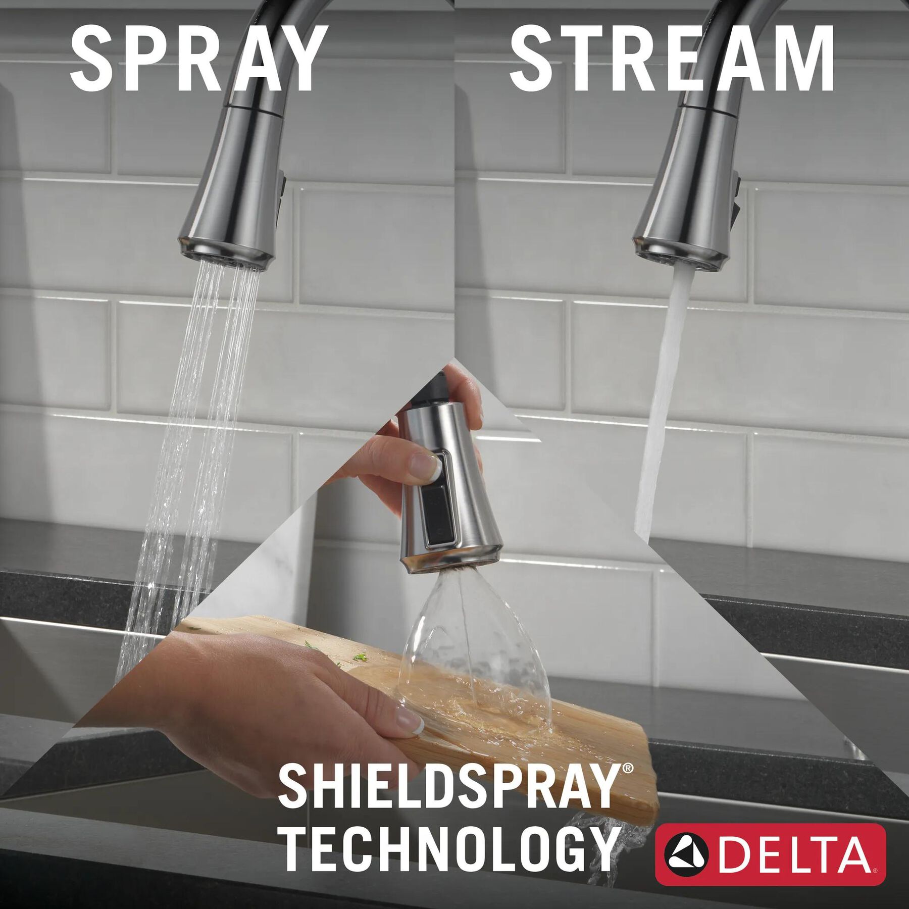Single Handle Pull Down Kitchen Faucet (Recertified)