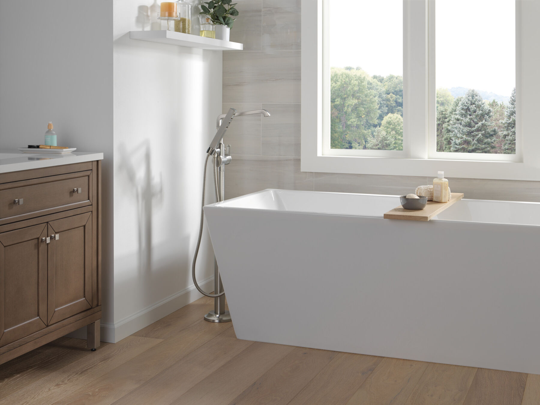 Floor Mount Tub Filler Handle - Lever