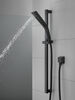 H2Okinetic&reg; 3-Setting Slide Bar Hand Shower with Wall Elbow