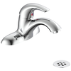 Single Handle Centerset Bathroom Faucet with Grid Strainer