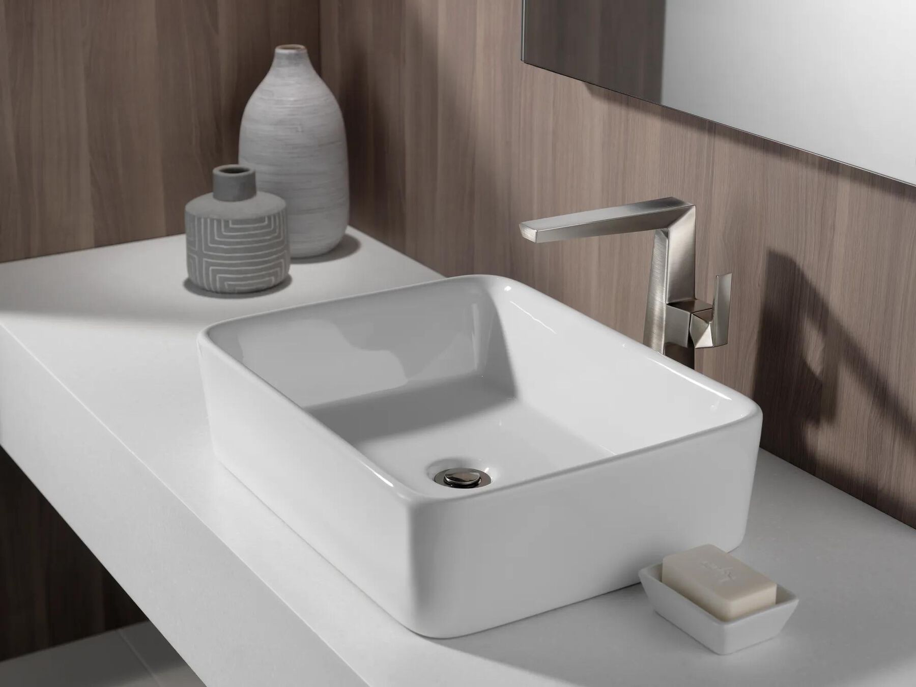 Single Handle Vessel Bathroom Faucet