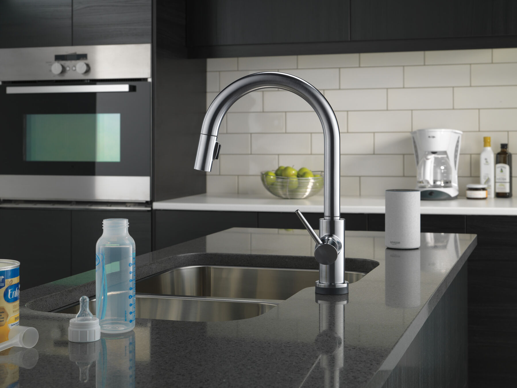 VoiceIQ&reg; Single-Handle Pull-Down Kitchen Faucet with Touch<sub>2</sub>O&reg; Technology