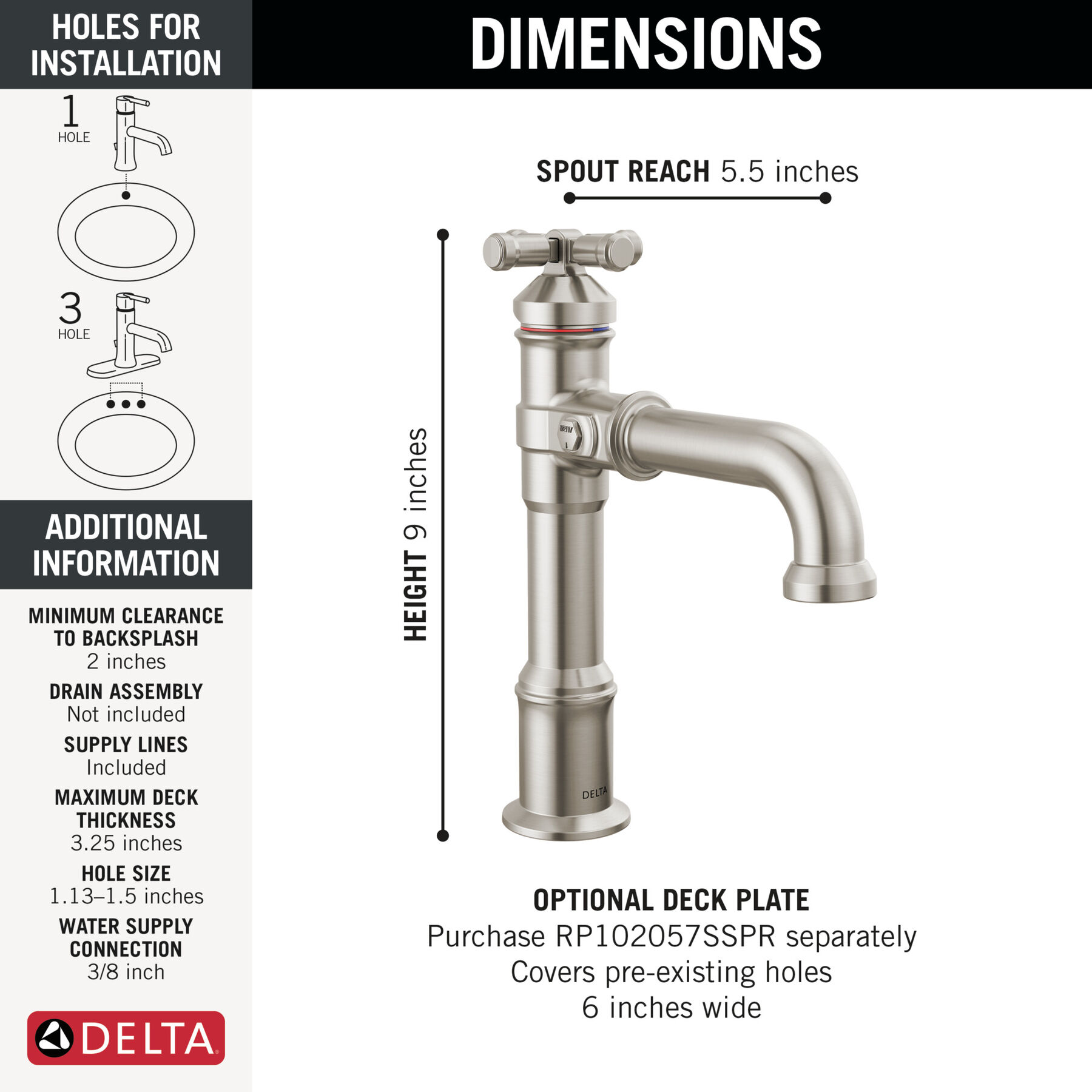 Single Handle Bathroom Faucet