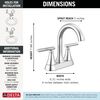 Two Handle Centerset Bathroom Faucet