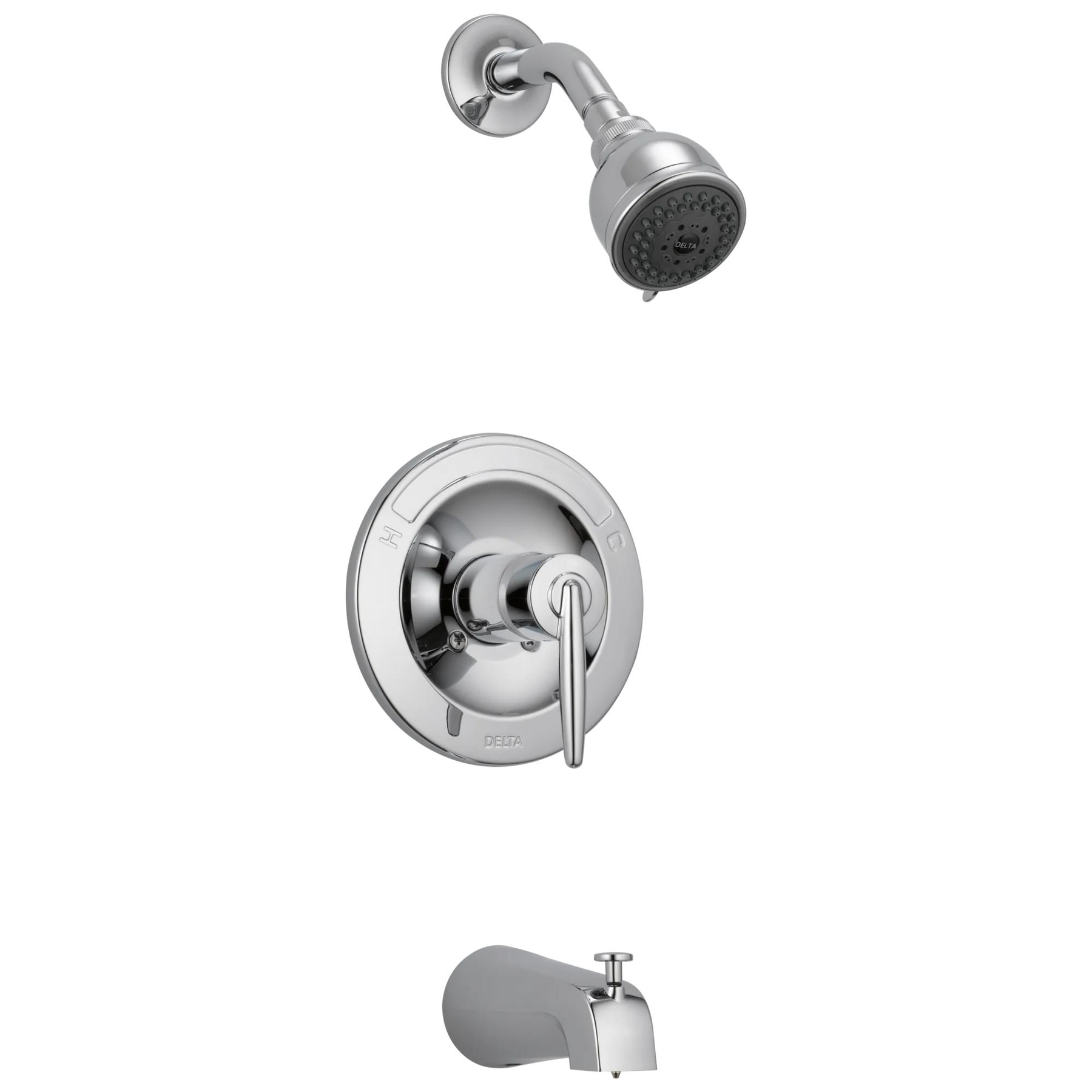 In-Wall Tub and Shower - Stick Handle; with 3-Setting Shower Head Ceramic Valve System