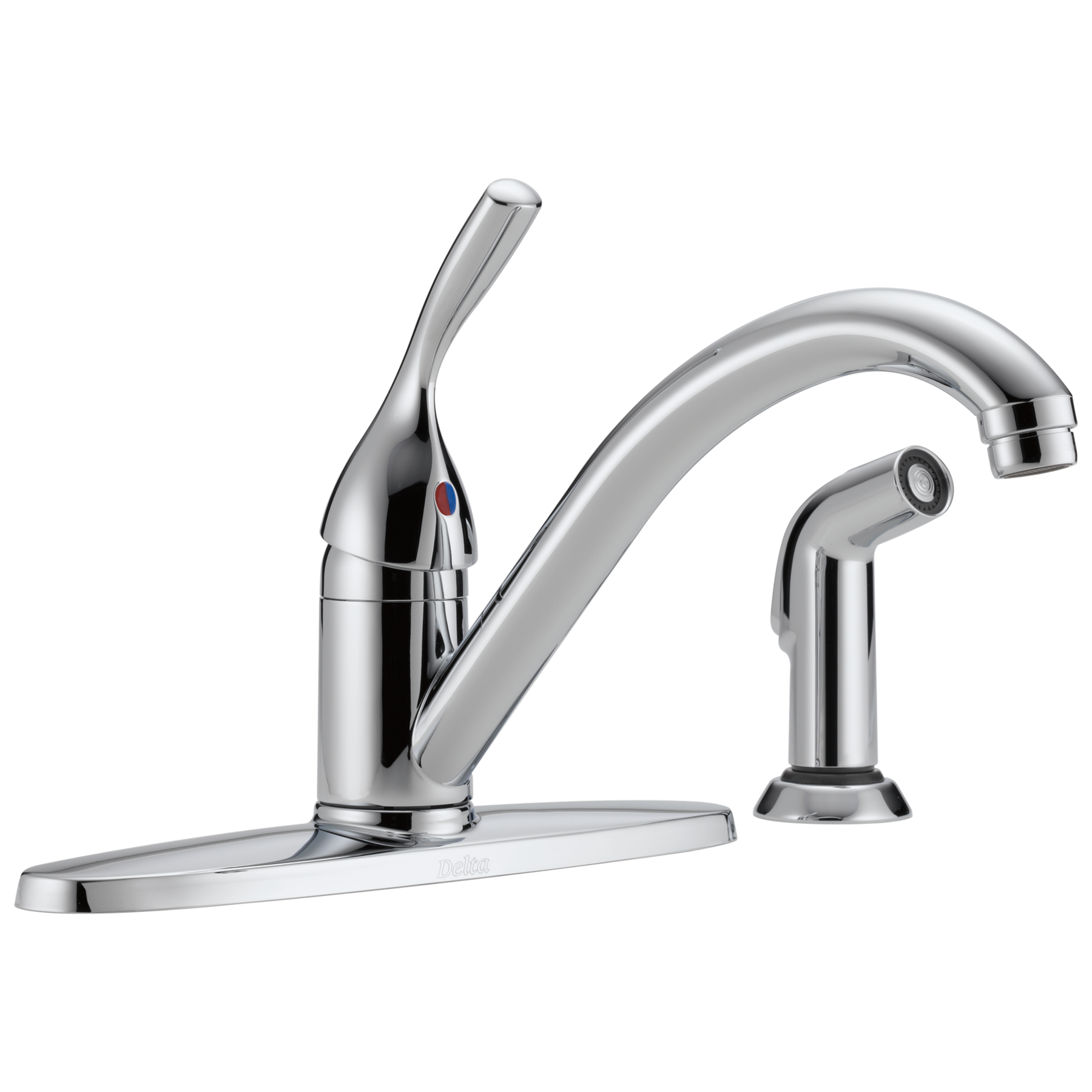 Single Handle Kitchen Faucet with Spray (Recertified)