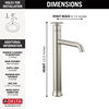 Single Handle Vessel Bathroom Faucet
