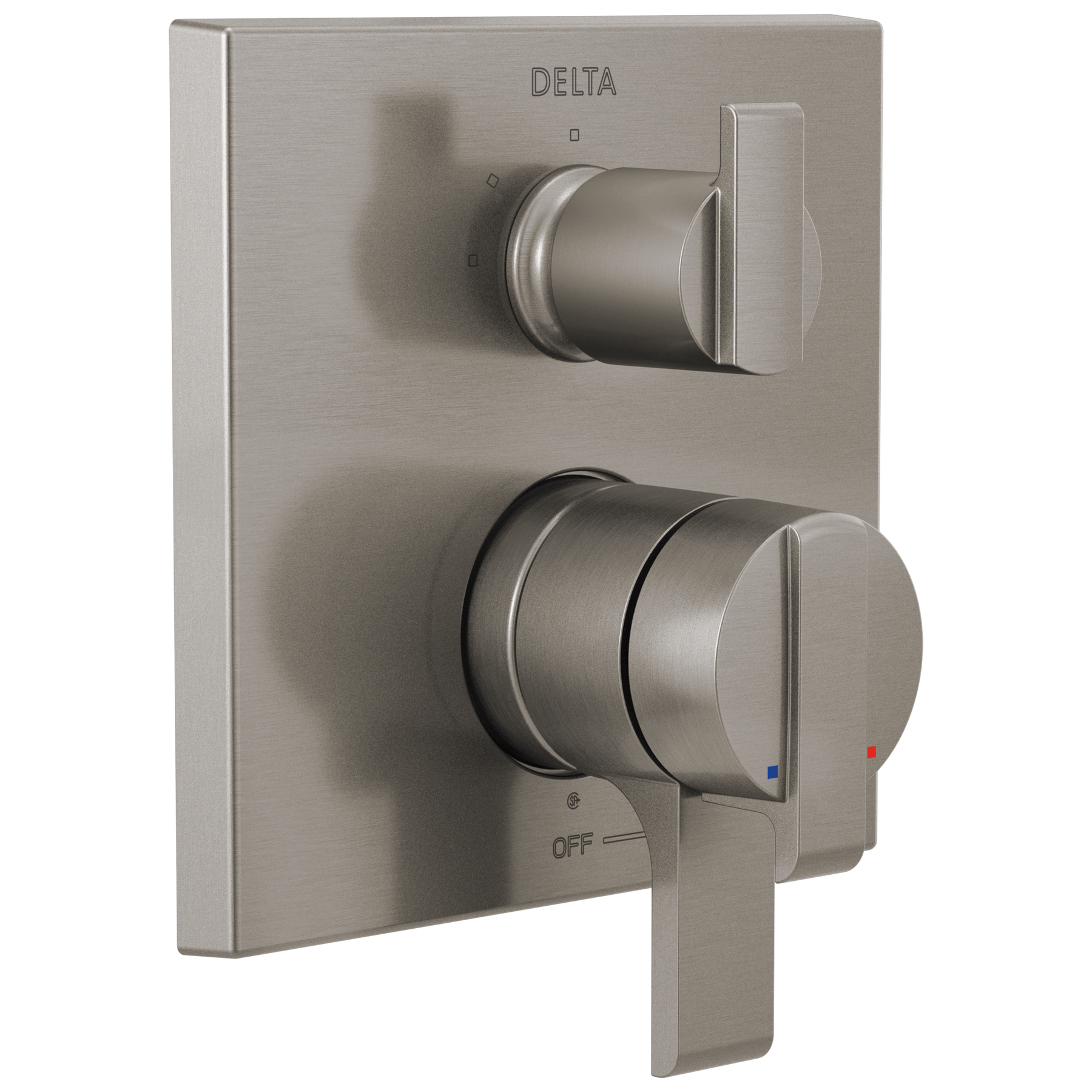 Angular Modern Monitor&reg; 17 Series Valve Trim with 3-Setting Integrated Diverter