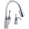Single Handle Pull-Down Kitchen Faucet with Soap Dispenser