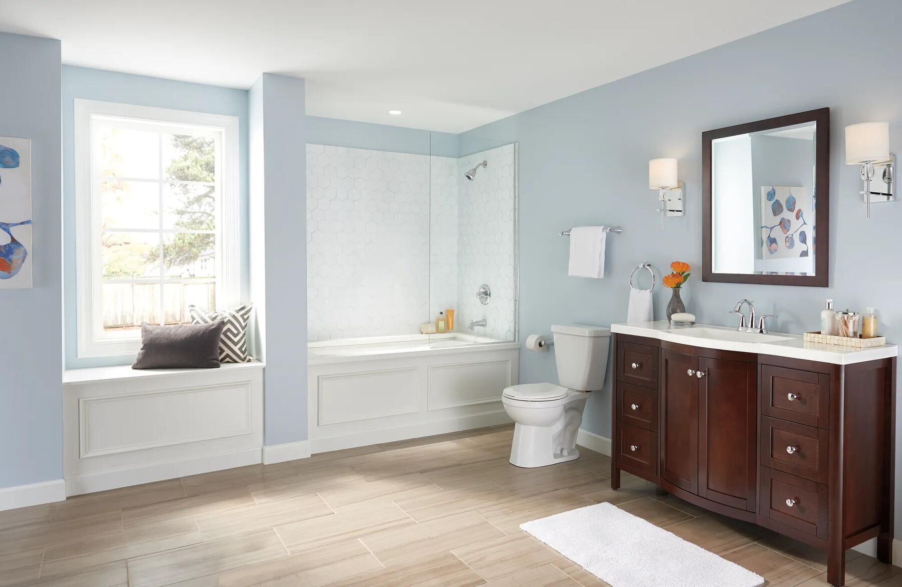 Two Handle Centerset Bathroom Faucet