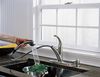 Single Handle Pull-Out Kitchen Faucet with Soap Dispenser