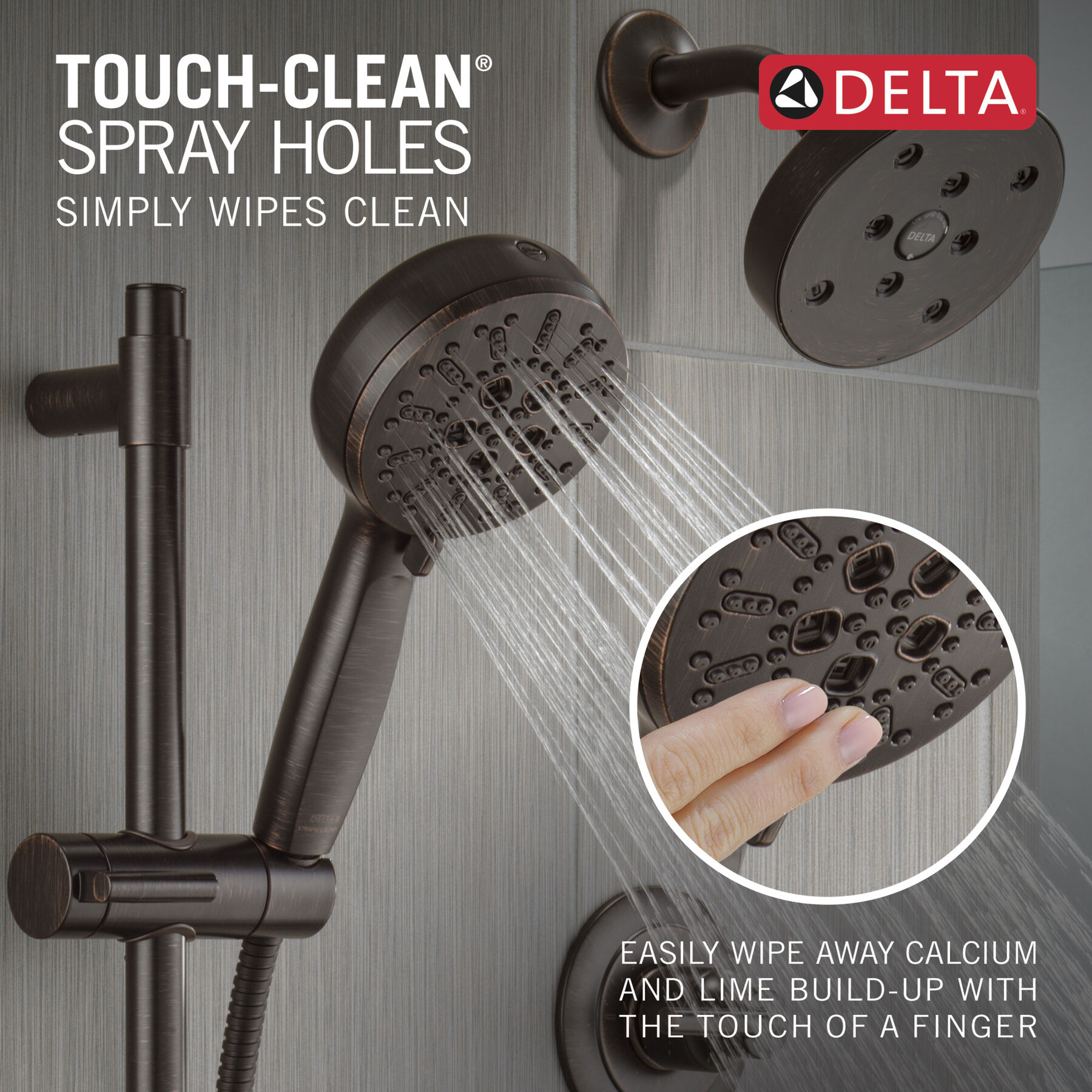 7-Setting Cleaning Slide Bar Shower 1.75 (Recertified)