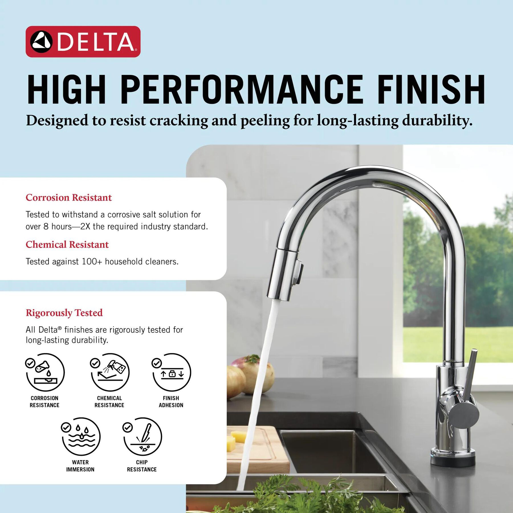 Touch<sub>2</sub>O&reg; Technology Kitchen Faucet with Touchless Technology