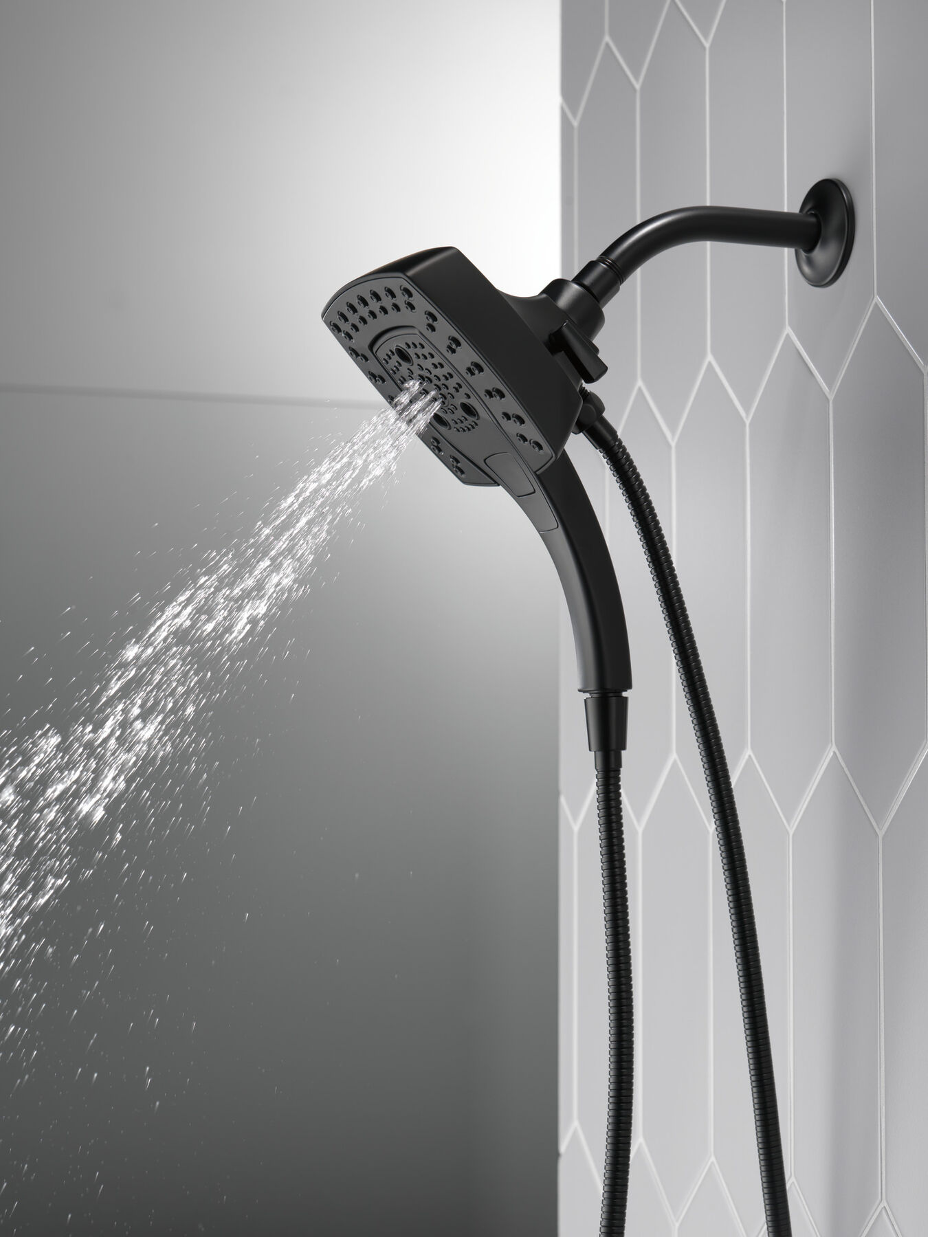 H<sub>2</sub>Okinetic&reg; In2ition&reg; 5-Setting Two-in-One Shower