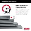 24&rdquo; Workstation Undermount Single Bowl 16 Gauge Stainless Steel&nbsp;Laundry&nbsp;Utility&nbsp;Kitchen Sink with&nbsp;WorkFlow&trade; Ledge and Accessories