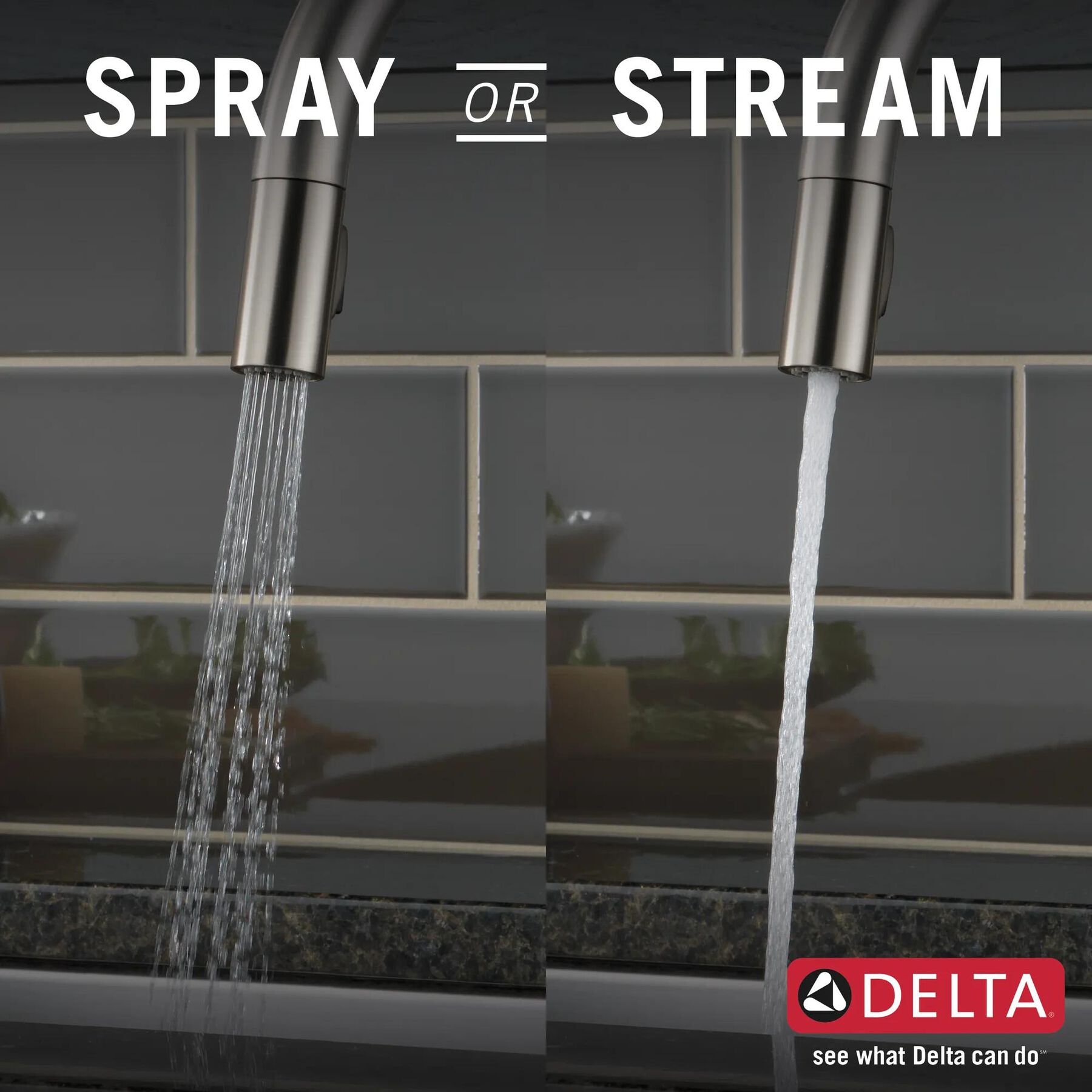 Single Handle Pull-Down Kitchen Faucet with Soap Dispenser (Recertified)