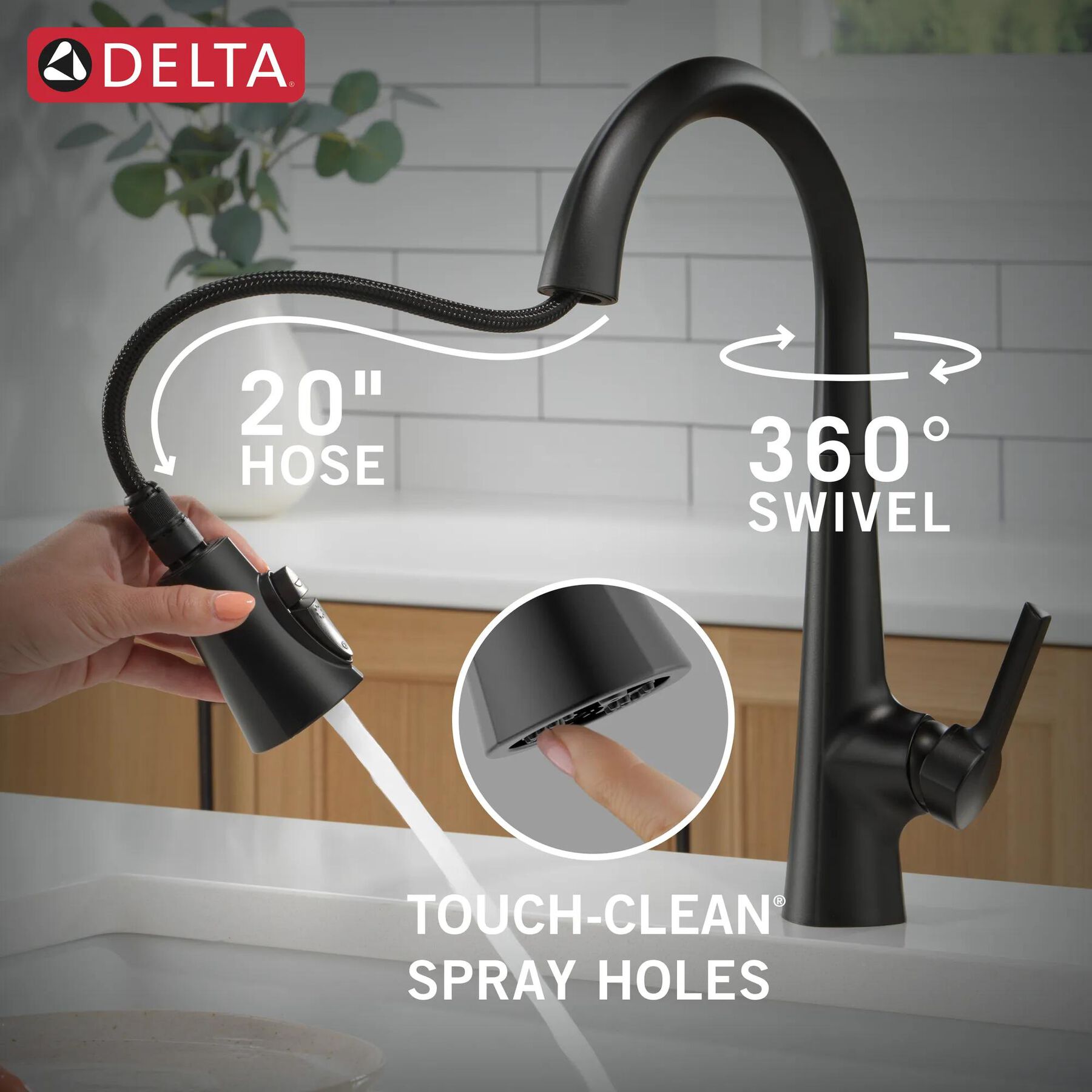 Single Handle Pull-Down Kitchen Faucet with Soap Dispenser and ShieldSpray&reg; Technology