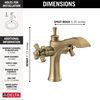 Two Handle Single Hole Monoblock Bathroom Faucet