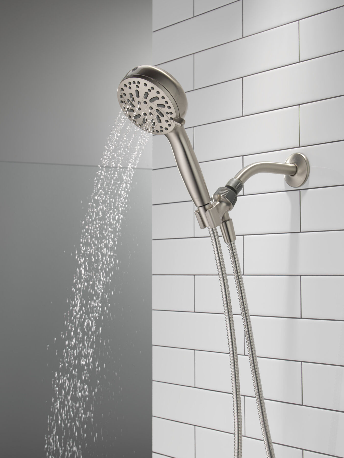 6-Setting Hand Shower with Cleaning Spray