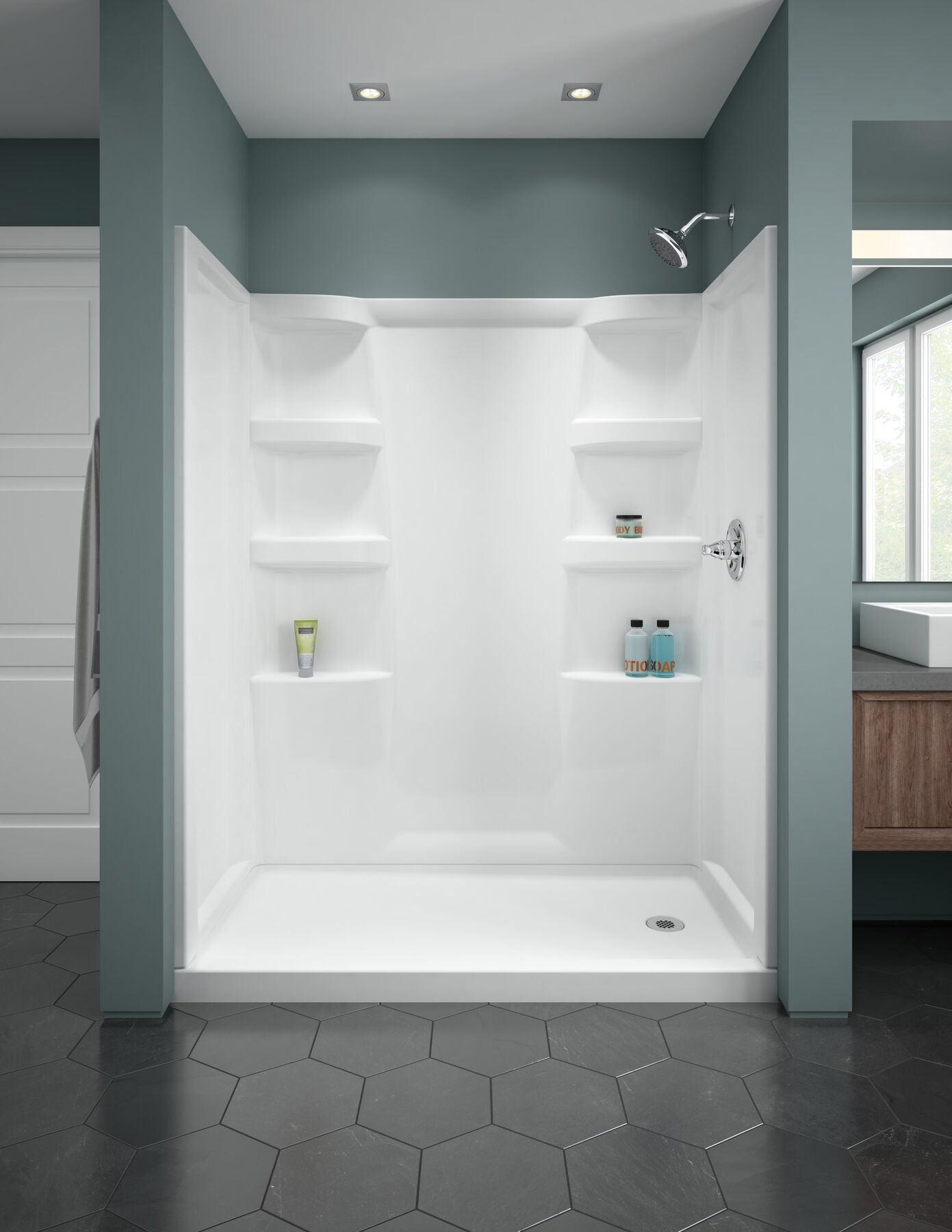 ProCrylic 60 in. x 32 in. Shower Surround